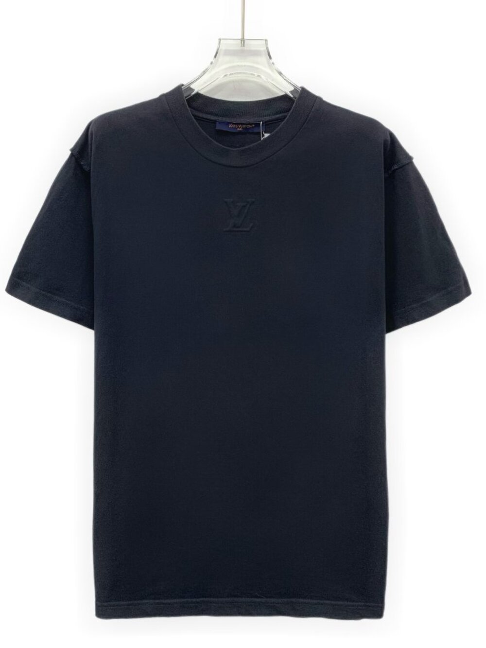 J30693 Louis Vuitton 25 styles black logo embossed cotton -shirt S size 95 new